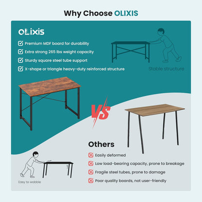 OLIXIS X‑Frame Computer Desk 🖥️