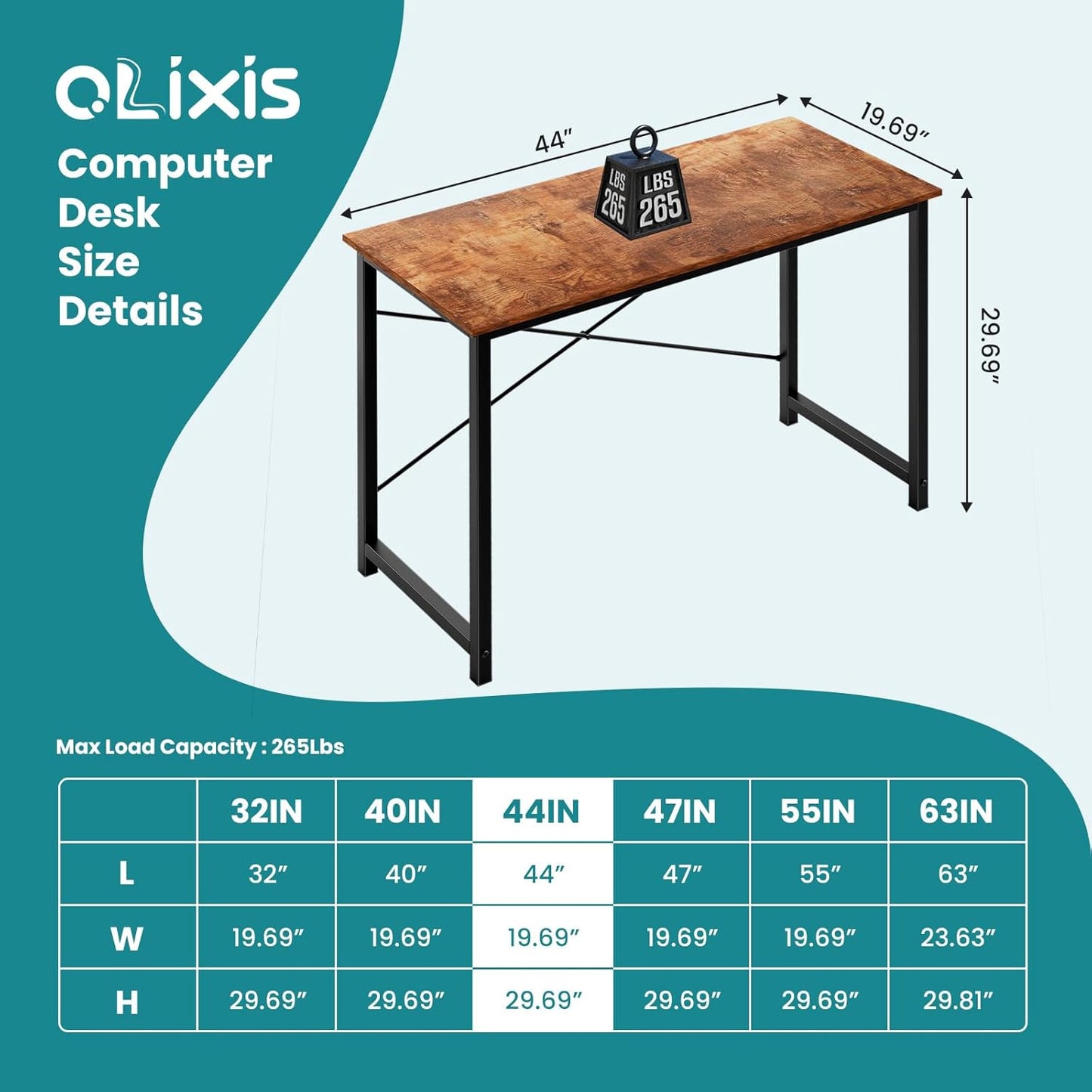 OLIXIS X‑Frame Computer Desk 🖥️